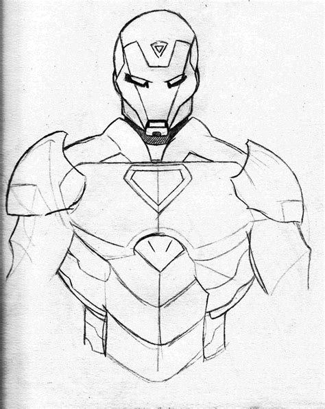 drawings of iron man|easy to draw iron man.